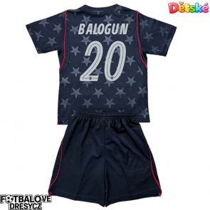 Spojené státy Folarin Balogun #20 Dětské Venkovní dres komplet MS 2026 Krátký Rukáv (+ trenýrky)